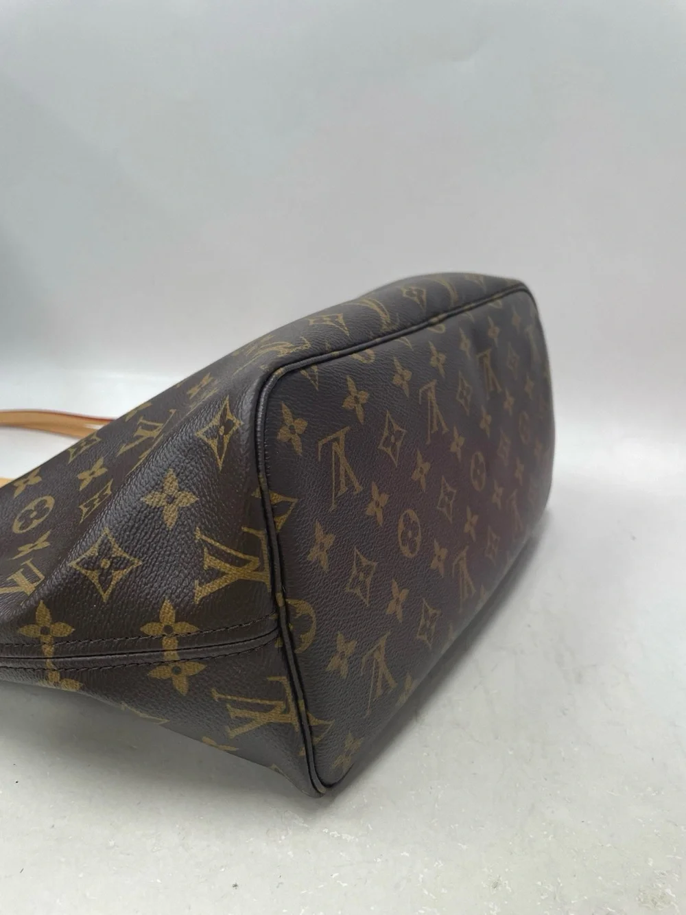Louis Vuitton Monogram Canvas Brown & Tan Top-Handle Tote